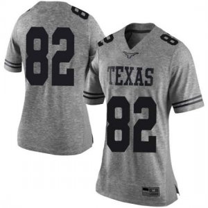 Texas Longhorns Women's #82 Brennan Eagles Limited Gray College Football Jersey CVM62P3A