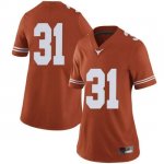 Texas Longhorns Women's #31 DeMarvion Overshown Limited Orange College Football Jersey CMG00P1B