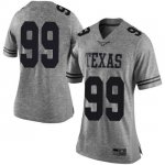 Texas Longhorns Women's #99 Rob Cummins Limited Gray College Football Jersey RDE82P8Q