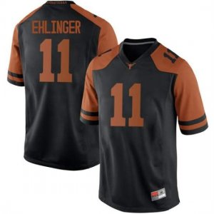 Texas Longhorns Men's #11 Sam Ehlinger Replica Black College Football Jersey CTM23P5B