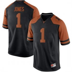 Texas Longhorns Men's #1 Andrew Jones Replica Black College Football Jersey QLD06P2M