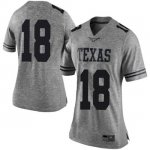 Texas Longhorns Women's #18 Davante Davis Limited Gray College Football Jersey CEE47P7O