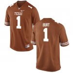 Texas Longhorns Youth #1 John Burt Game Tex Orange College Football Jersey KRA21P8J