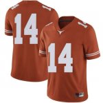 Texas Longhorns Men's #14 Joshua Moore Limited Orange College Football Jersey BEW00P4U