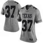 Texas Longhorns Women's #37 Michael Williams Limited Gray College Football Jersey RMQ24P4U