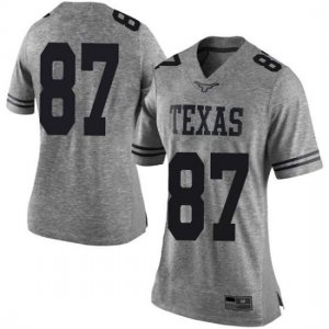 Texas Longhorns Women's #87 Austin Hibbetts Limited Gray College Football Jersey CEY60P1J