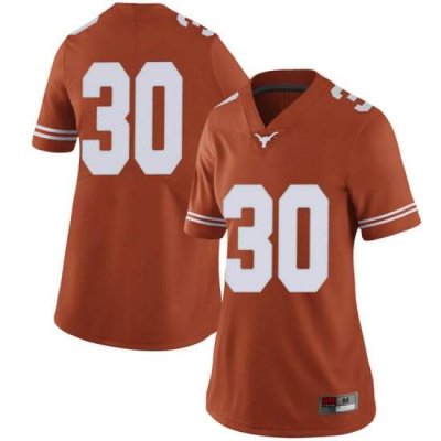 Texas Longhorns Women's #30 Brock Cunningham Limited Orange College Football Jersey GBN11P5Z