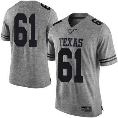 Texas Longhorns Men's #61 Ishan Rison Limited Gray College Football Jersey RUS18P6X