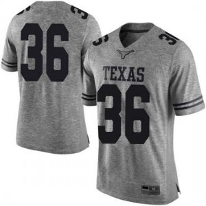 Texas Longhorns Men's #36 Kamari Williams Limited Gray College Football Jersey ENW37P6S